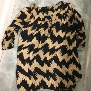 Tunic Top with Chevron Print
